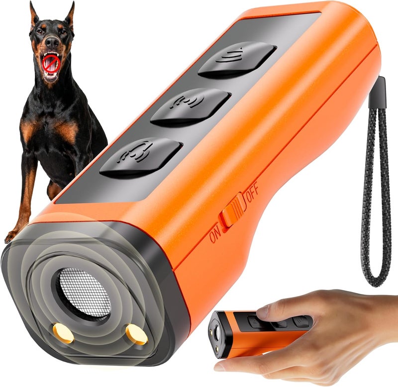 VUL Dog Bark Deterrent Devices,Anti Barking Device for Dogs(Own Or Neighbour'S Dog), Long Range Ultrasonic 50ft, Alternative to Painful Dog Training Collars and Bark Collars,Dogs Training - Image 1